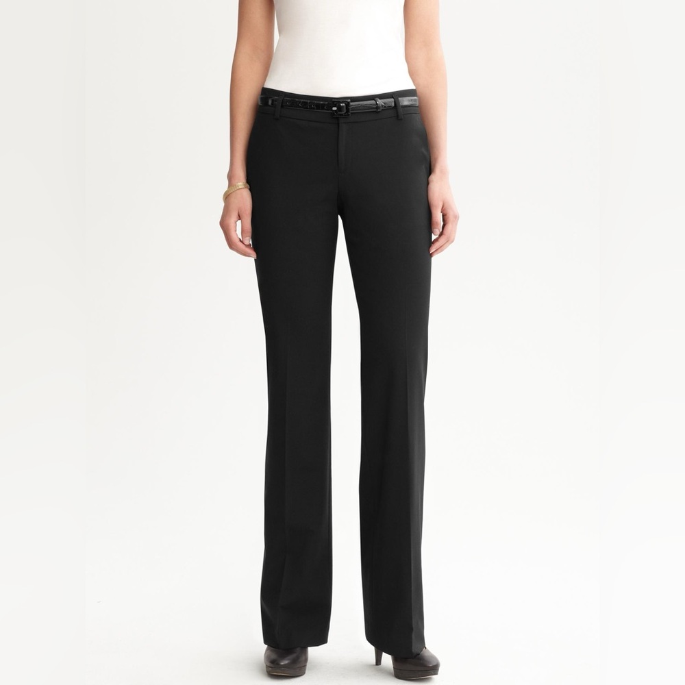 NWOT Banana Republic Martin Fit Lightweight Wool Pant in Navy, sz 6, MSRP $89